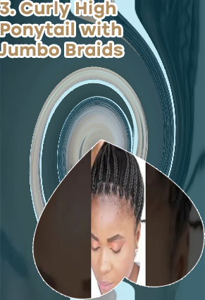 Braids in front curls in back