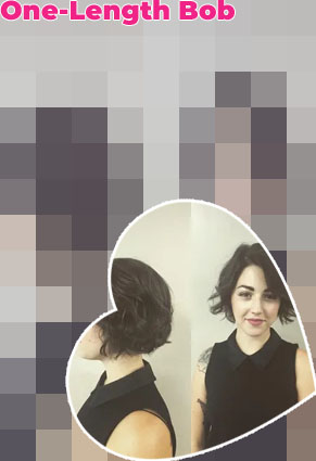 Chin length wavy bob
