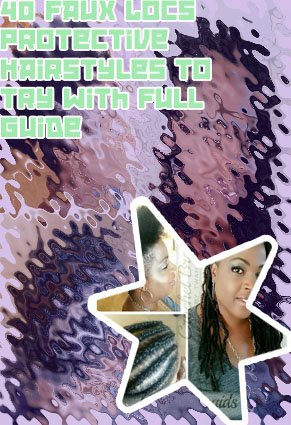 Faux locs with tapered sides