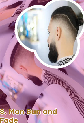 Man bun undercut fade
