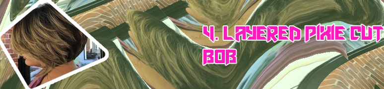 Pixie layered bob