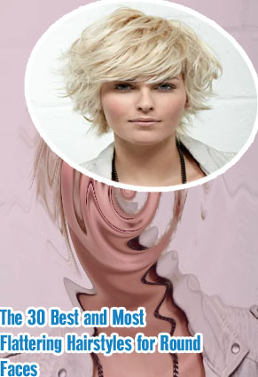 Short layered hairstyles for round faces